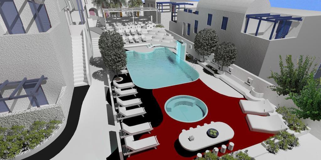 Rk Beach Hotel Kamári エクステリア 写真