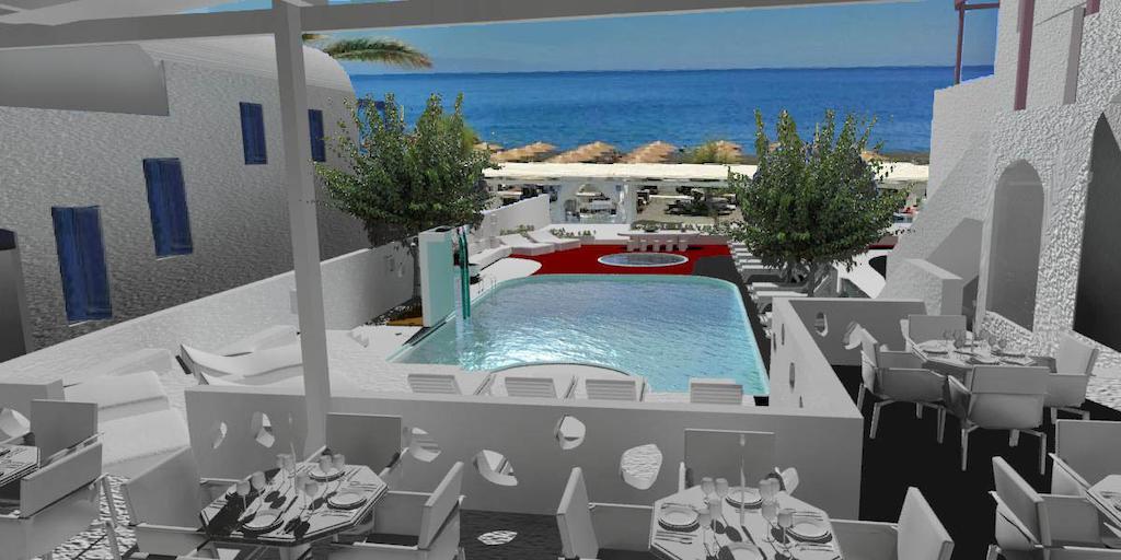 Rk Beach Hotel Kamári エクステリア 写真